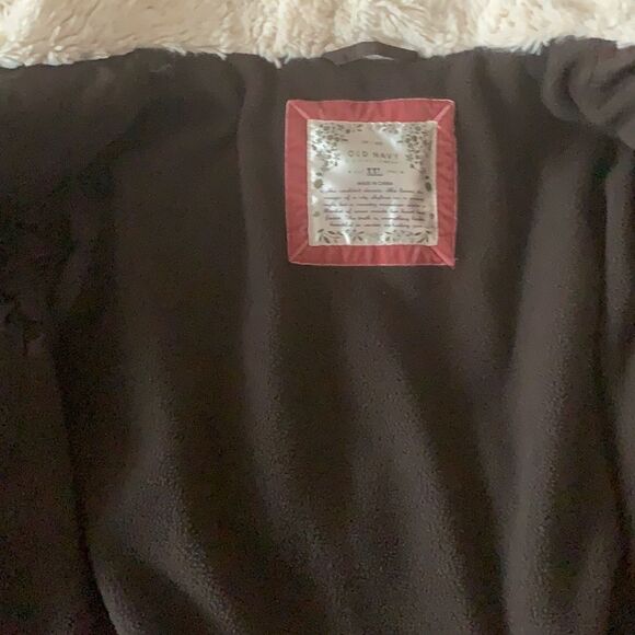 Old Navy Brown Hooded Coat – Size XXL (Girls) - Picture 9 of 11